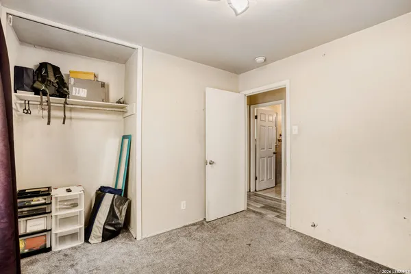 a view of closet area