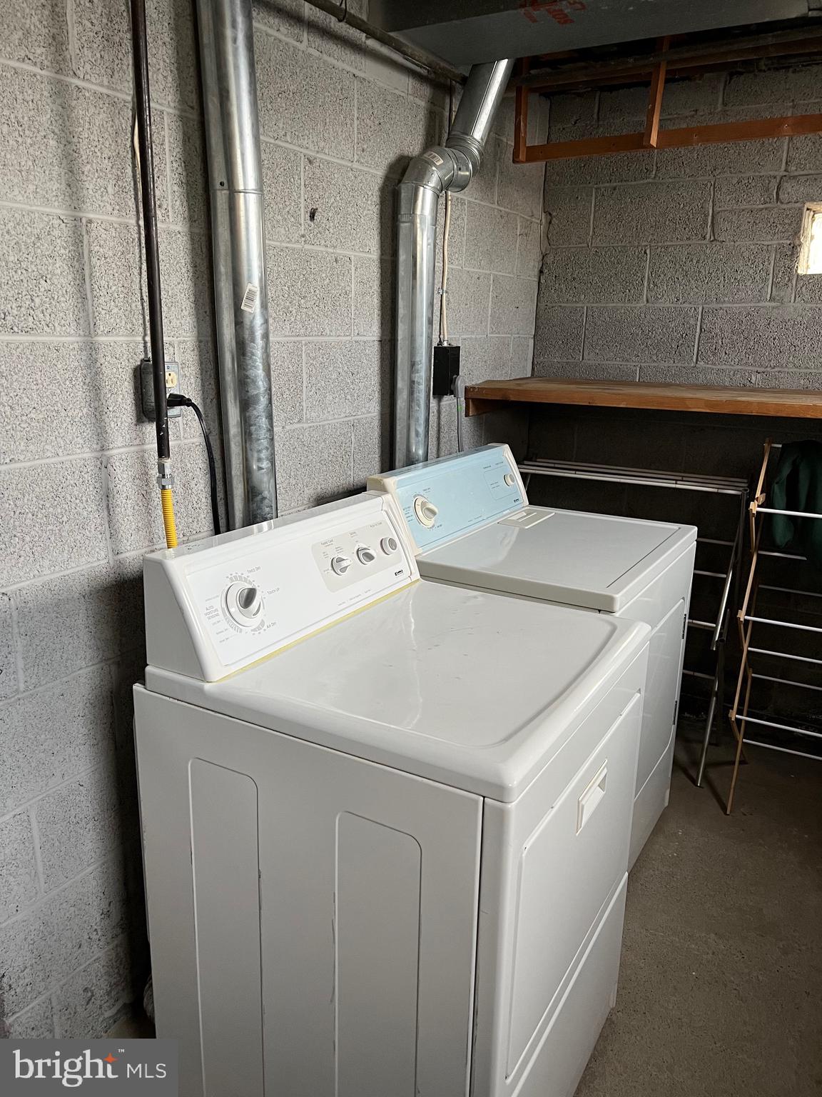 112 Clement Road, Unit B Oreland, PA 19075 - Photo 15 of 19 a utility room with dryer and washer