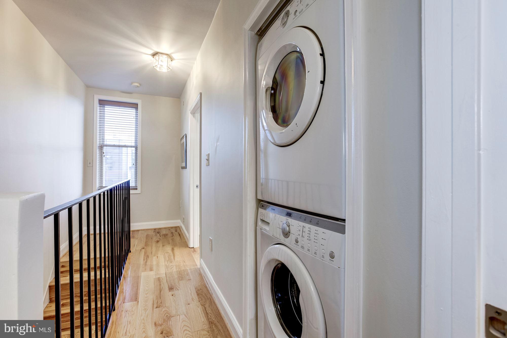 1314 Riggs Street Northwest Washington, DC 20009 - Photo 17 of 28 Upper Floor Hall with W/D