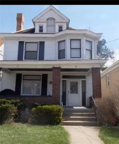 a front view of a house
