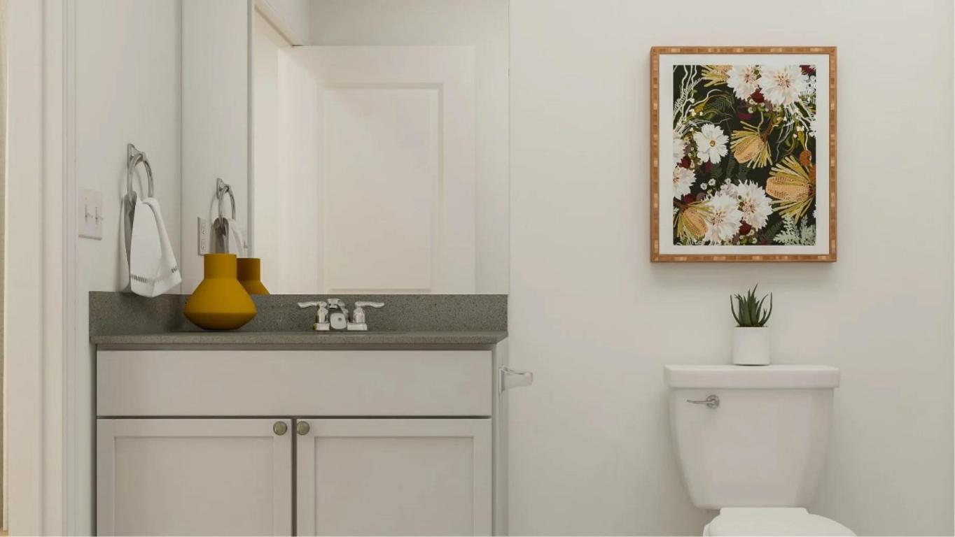 165 Bugbee Kyle, TX 78640 - Photo 15 of 15 a bathroom with a sink and a mirror