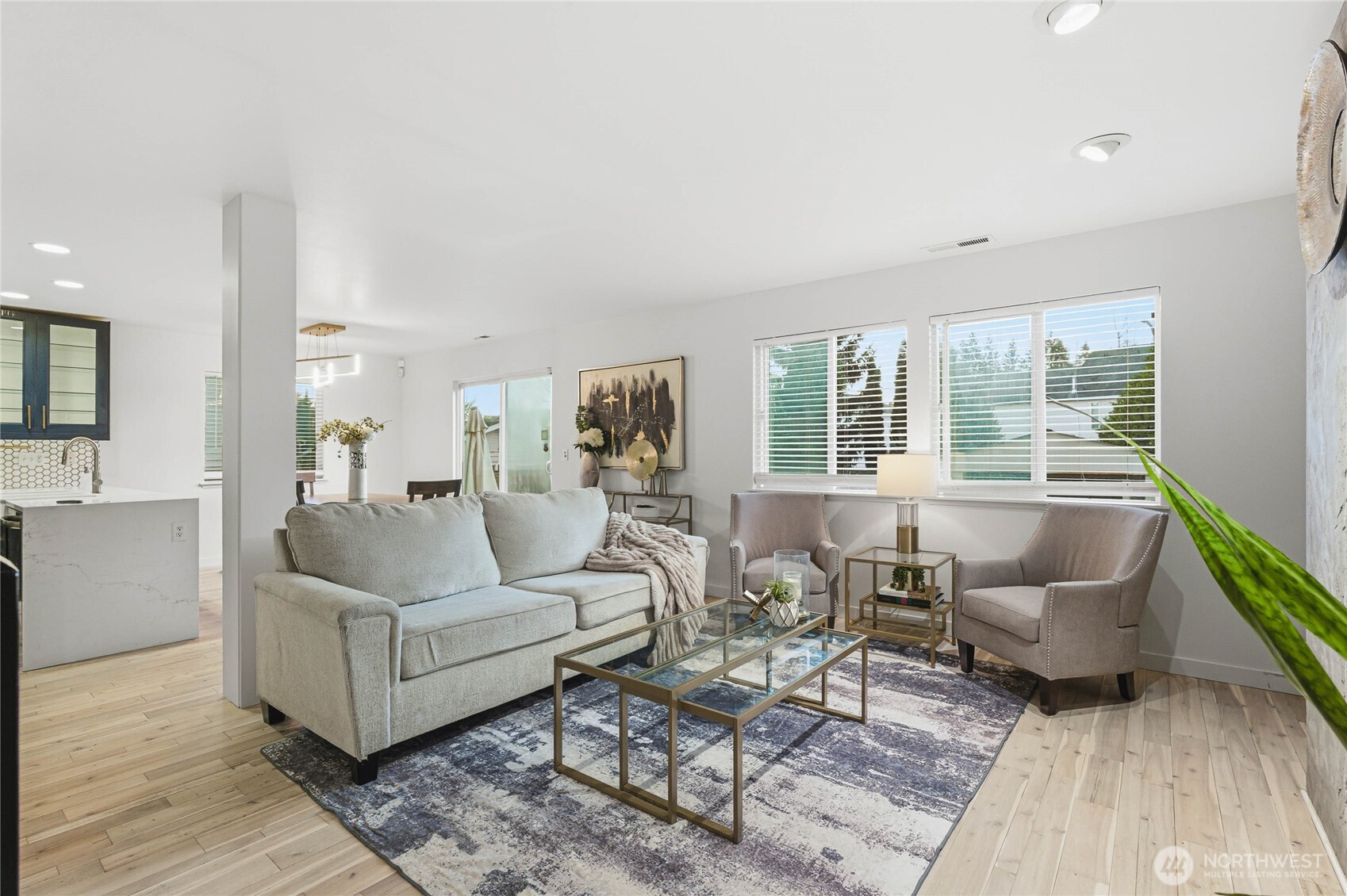 2513 Northeast 2nd Street Renton, WA 98056 - Photo 9 of 38 a living room with furniture and a large window