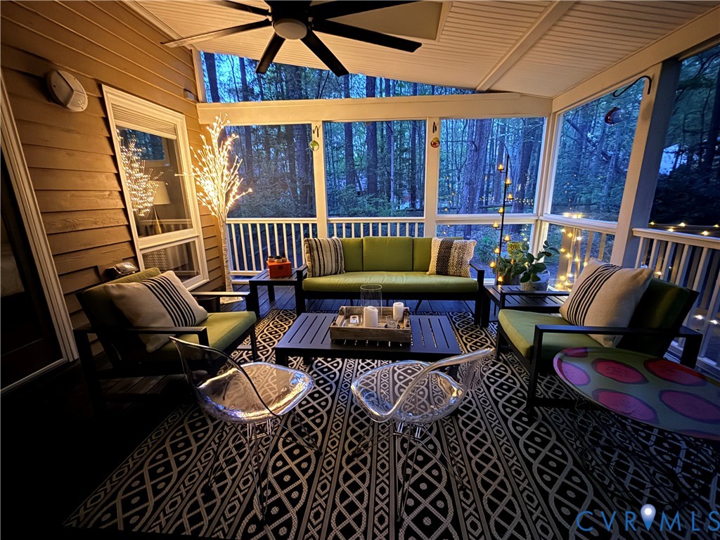 2701 Spring Gate Place Midlothian, VA 23112 - Photo 49 of 65 Sunroom / solarium with outdoor furniture, a ceili
