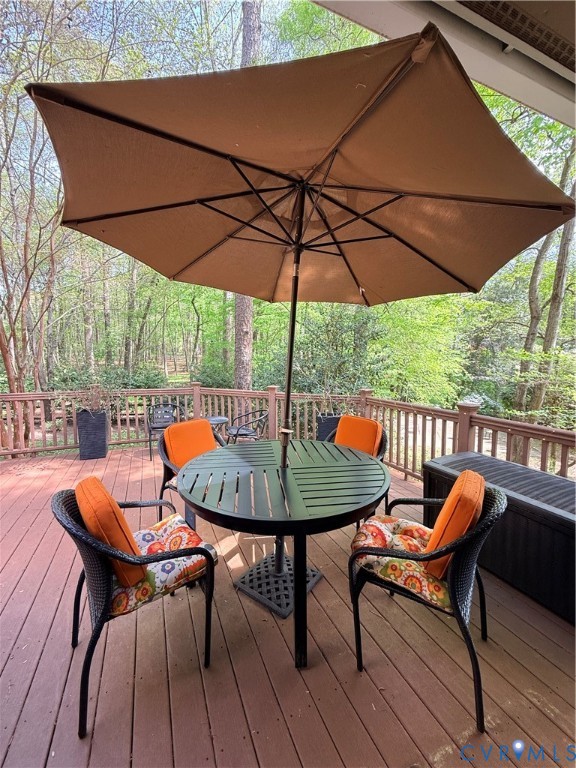 2701 Spring Gate Place Midlothian, VA 23112 - Photo 60 of 65 Deck featuring outdoor dining area