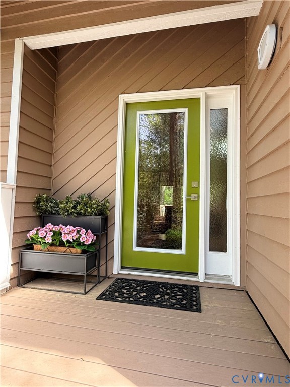 2701 Spring Gate Place Midlothian, VA 23112 - Photo 6 of 65 Property entrance featuring a wooden deck