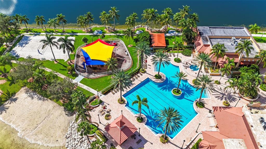 4622 Southwest 185th Avenue Miramar, FL 33029 - Photo 53 of 64 an aerial view of a house a swimming pool a patio and outdoor seating