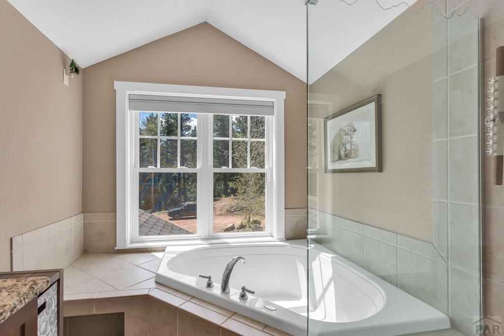10 Robert Road Rye, CO 81069 - Photo 54 of 102 a white bath tub sitting next to a window