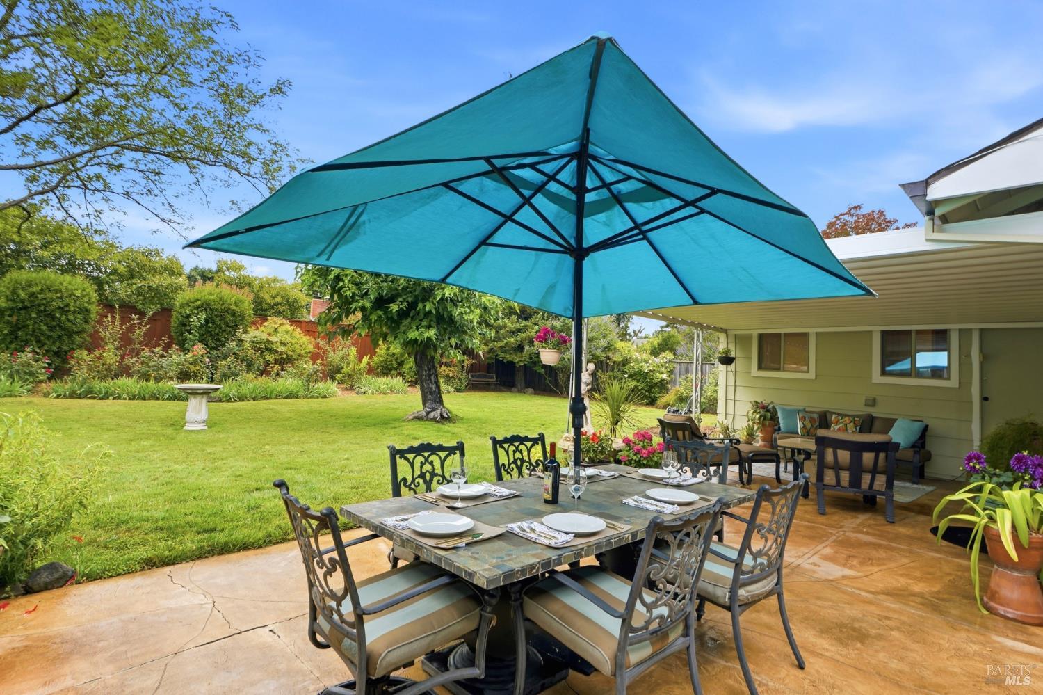 373 Piezzi Road Santa Rosa, CA 95401 - Photo 34 of 55 an outdoor space with furniture and umbrella