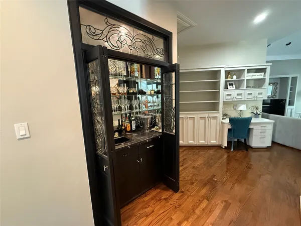 a room with storage and utility