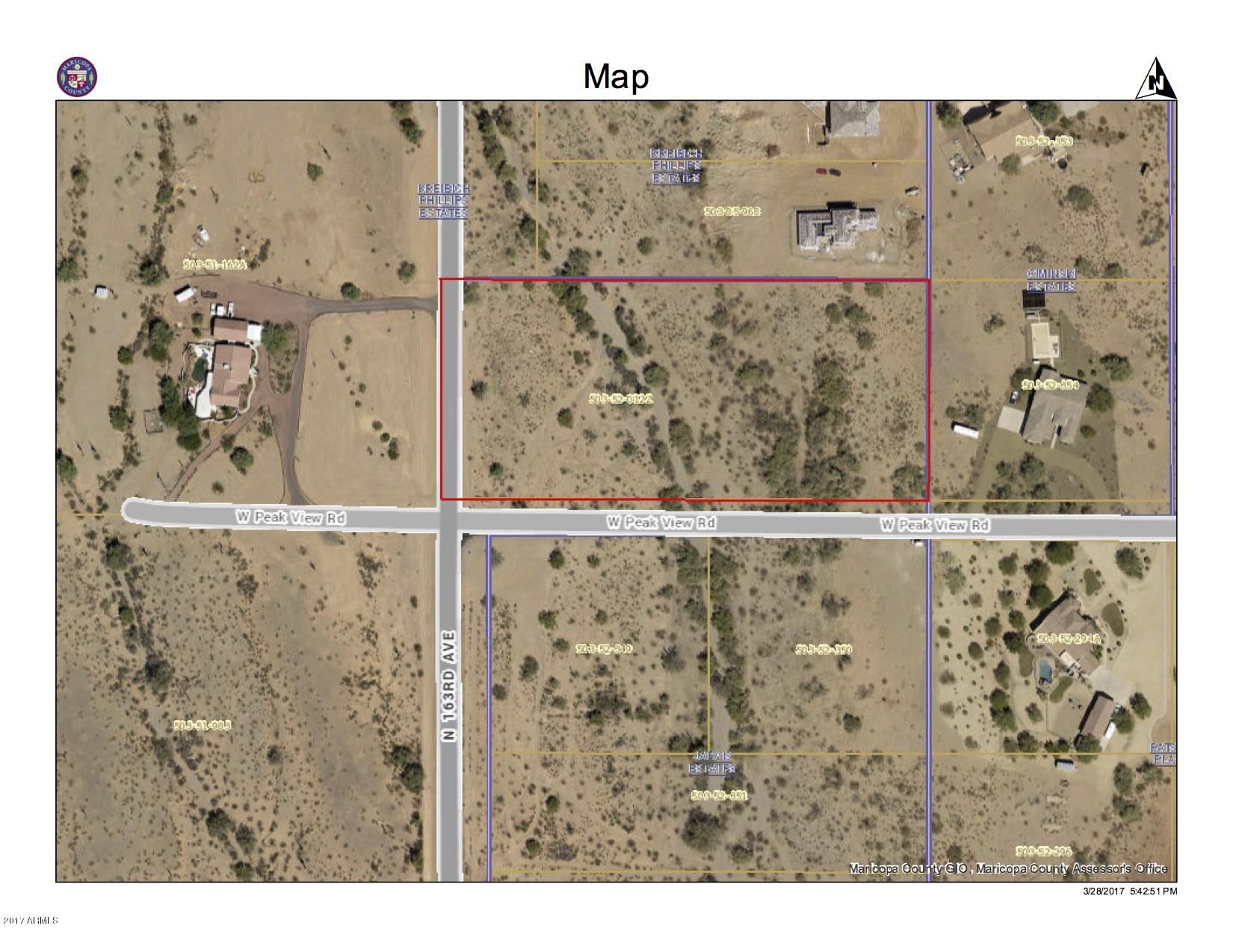 16300 West Peak View Road Surprise, AZ 85387 - Photo 5 of 13 Aerial View Map 3.1