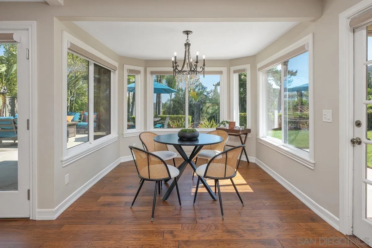 13627 Poway Springs Road Poway, CA 92064 - Photo 15 of 60 a view of a dining room with furniture window and outside view