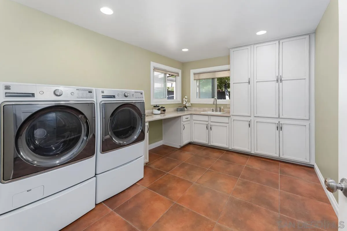 13627 Poway Springs Road Poway, CA 92064 - Photo 31 of 60 a view of a kitchen with a sink washer and dryer