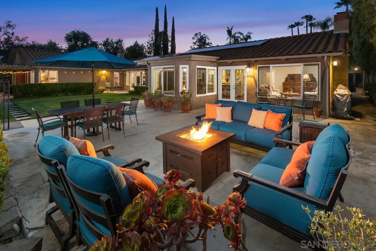 13627 Poway Springs Road Poway, CA 92064 - Photo 35 of 60 a view of a patio with couches table and chairs