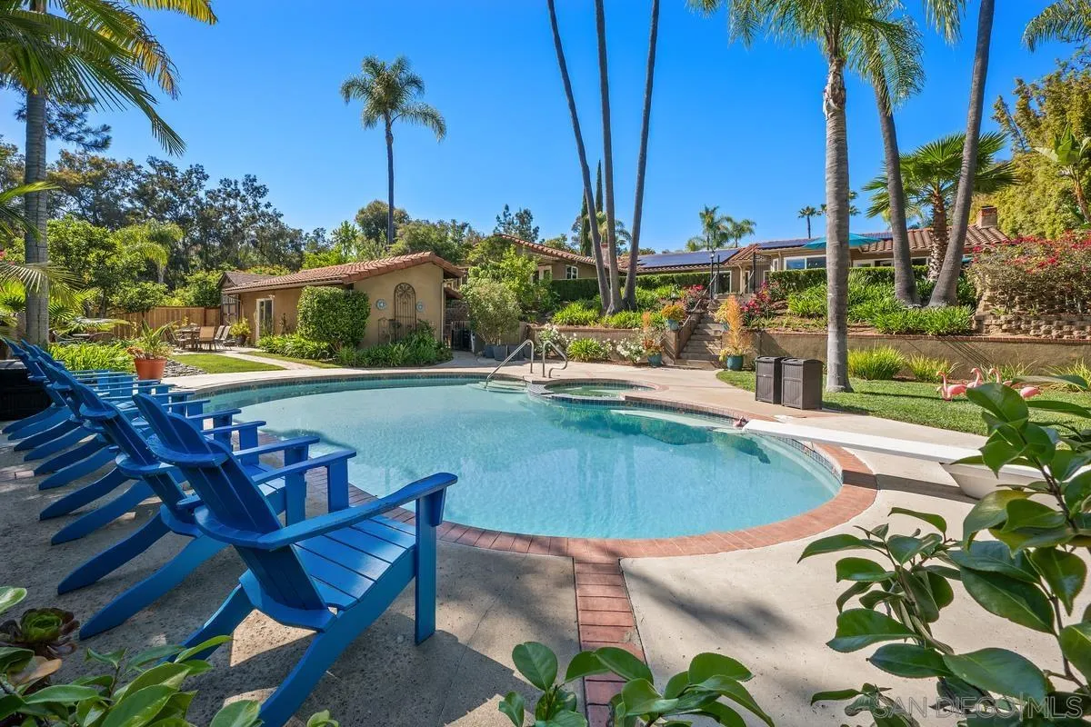 13627 Poway Springs Road Poway, CA 92064 - Photo 40 of 60 a view of a swimming pool with a patio