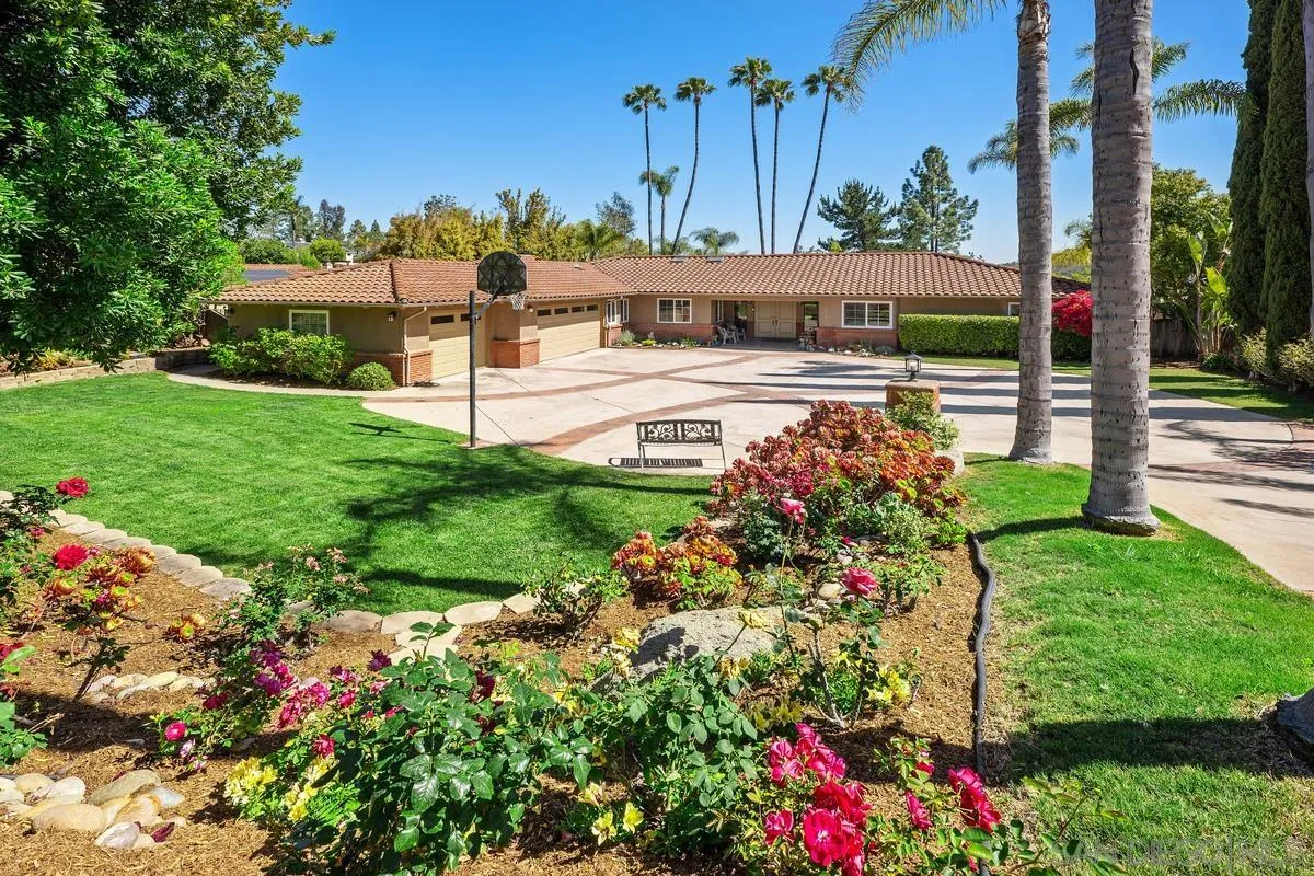 13627 Poway Springs Road Poway, CA 92064 - Photo 4 of 60 a view of a garden with flowers