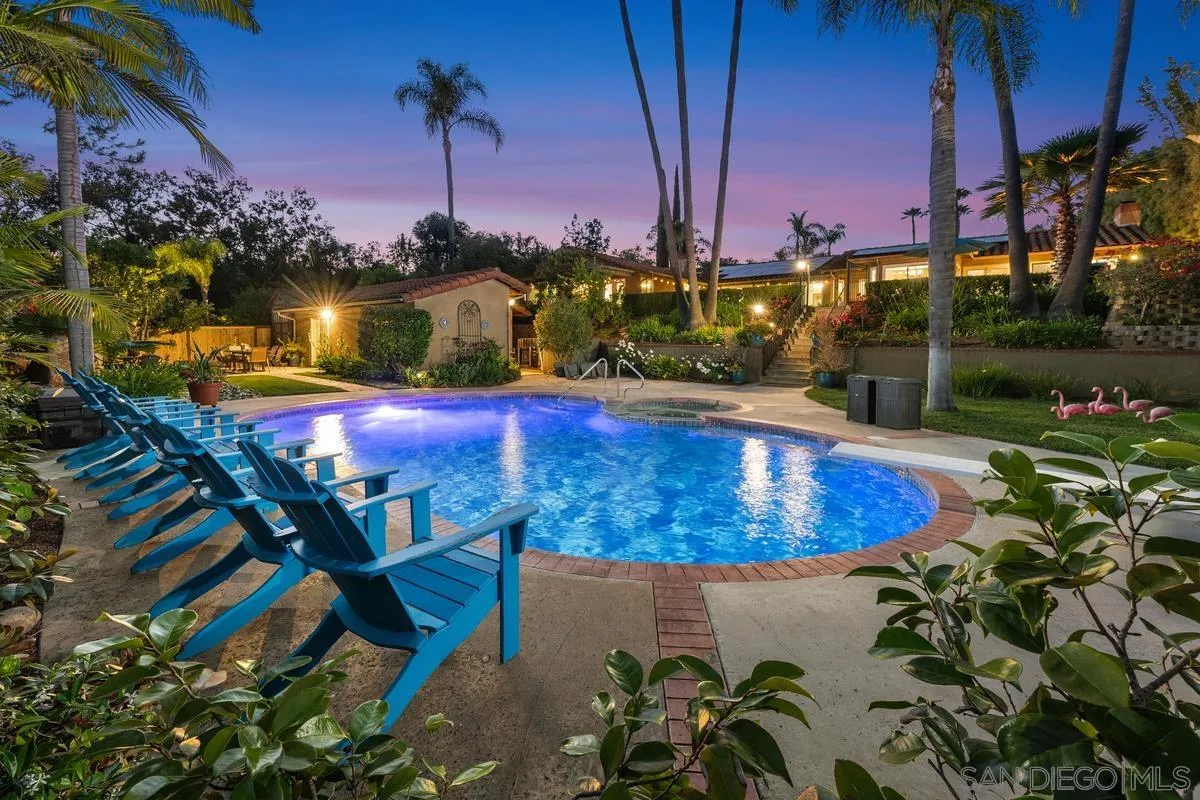 13627 Poway Springs Road Poway, CA 92064 - Photo 41 of 60 a view of a swimming pool with a yard