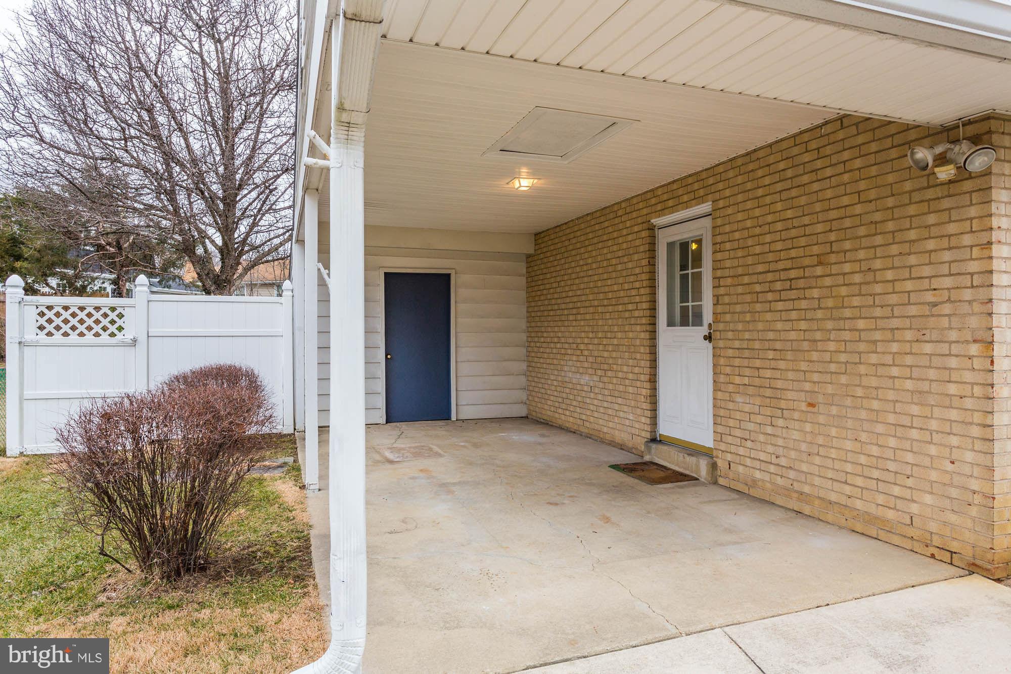 6104 Goodman Road Laurel, MD 20707 - Photo 3 of 42 Car port also has 10x10 storage shed
