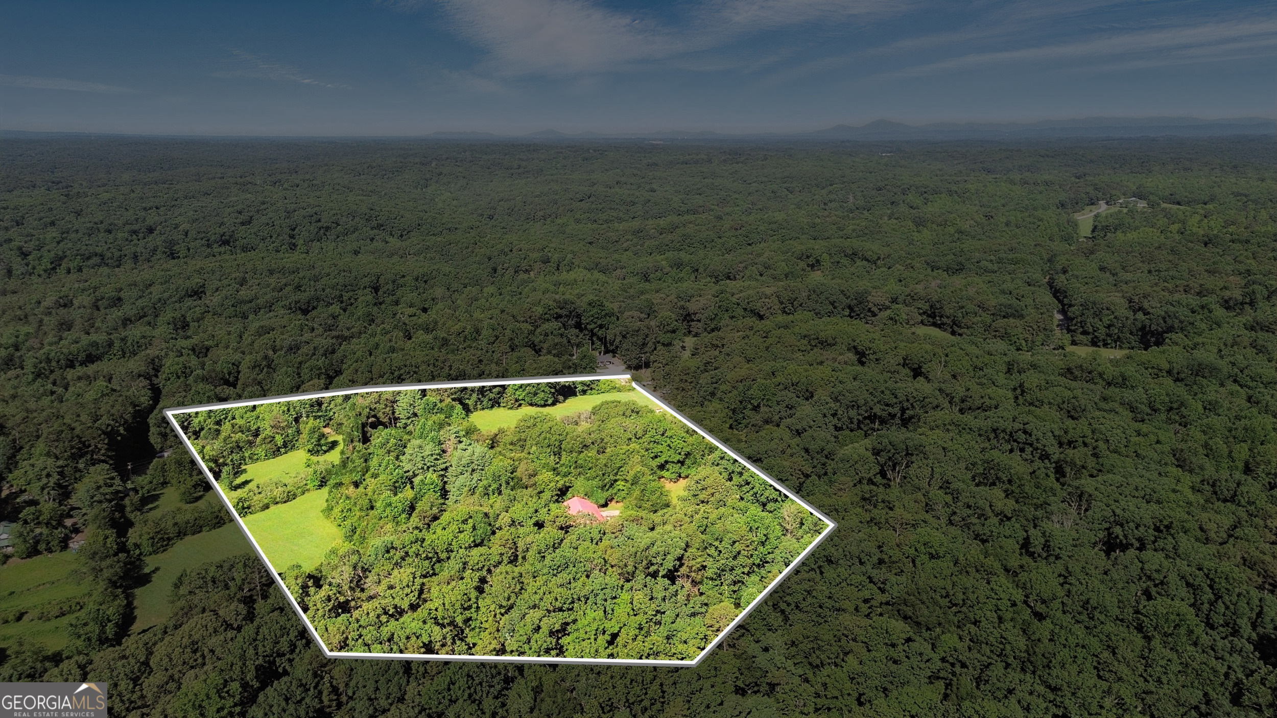 1592 Black Mountain Road Toccoa, GA 30577 - Photo 23 of 30 a view of a back yard from a balcony