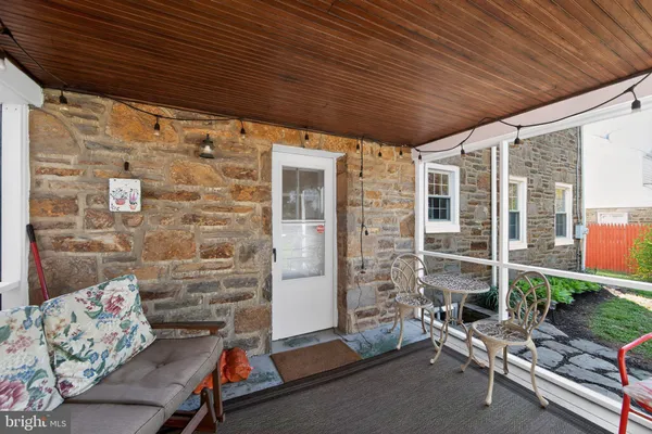a outdoor space with patio furniture