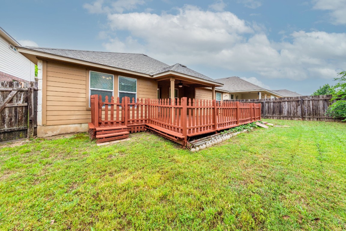 1811 Conn Creek Road Cedar Park, TX 78613 - Photo 33 of 33 a view of a house with backyard and porch