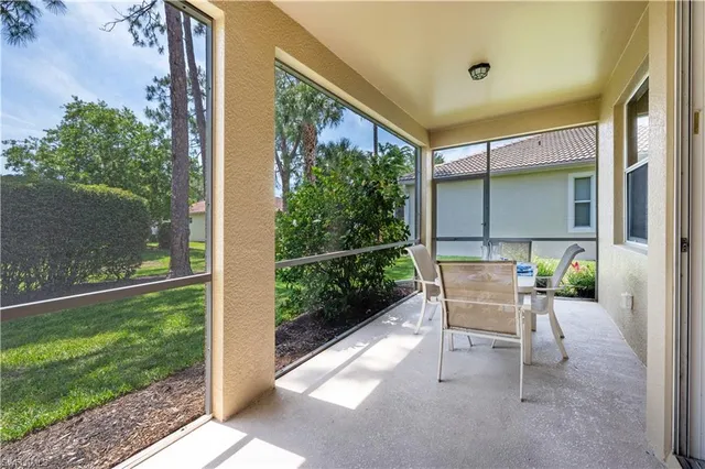 a balcony view with a outdoor space