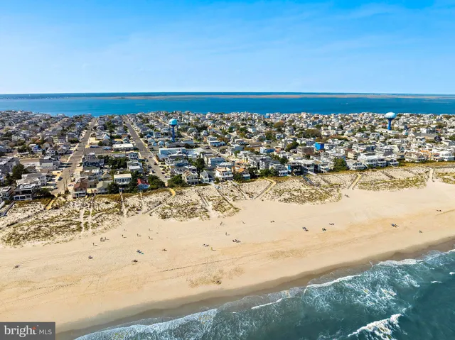a view of an ocean and beach