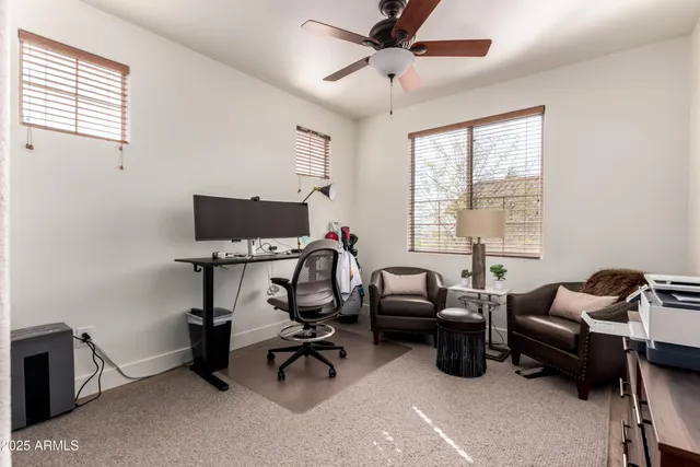 a view of a playground with basketball court