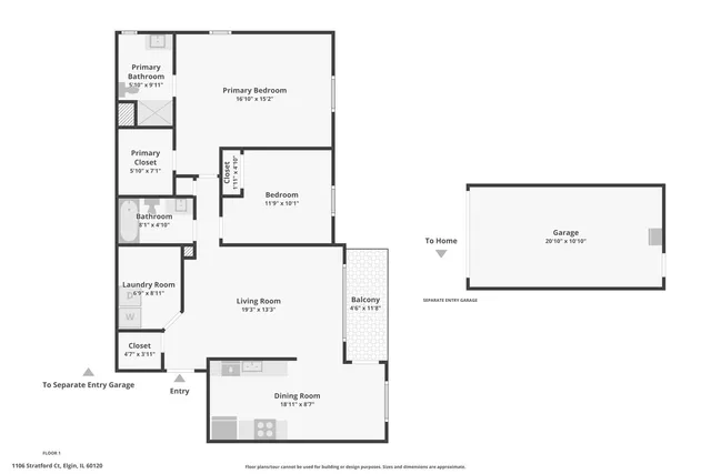 $230,000 | 1106 Stratford Court, Unit D, Elgin, IL 60120