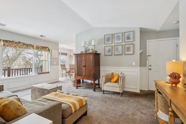 a bedroom with a bed and a cabinets