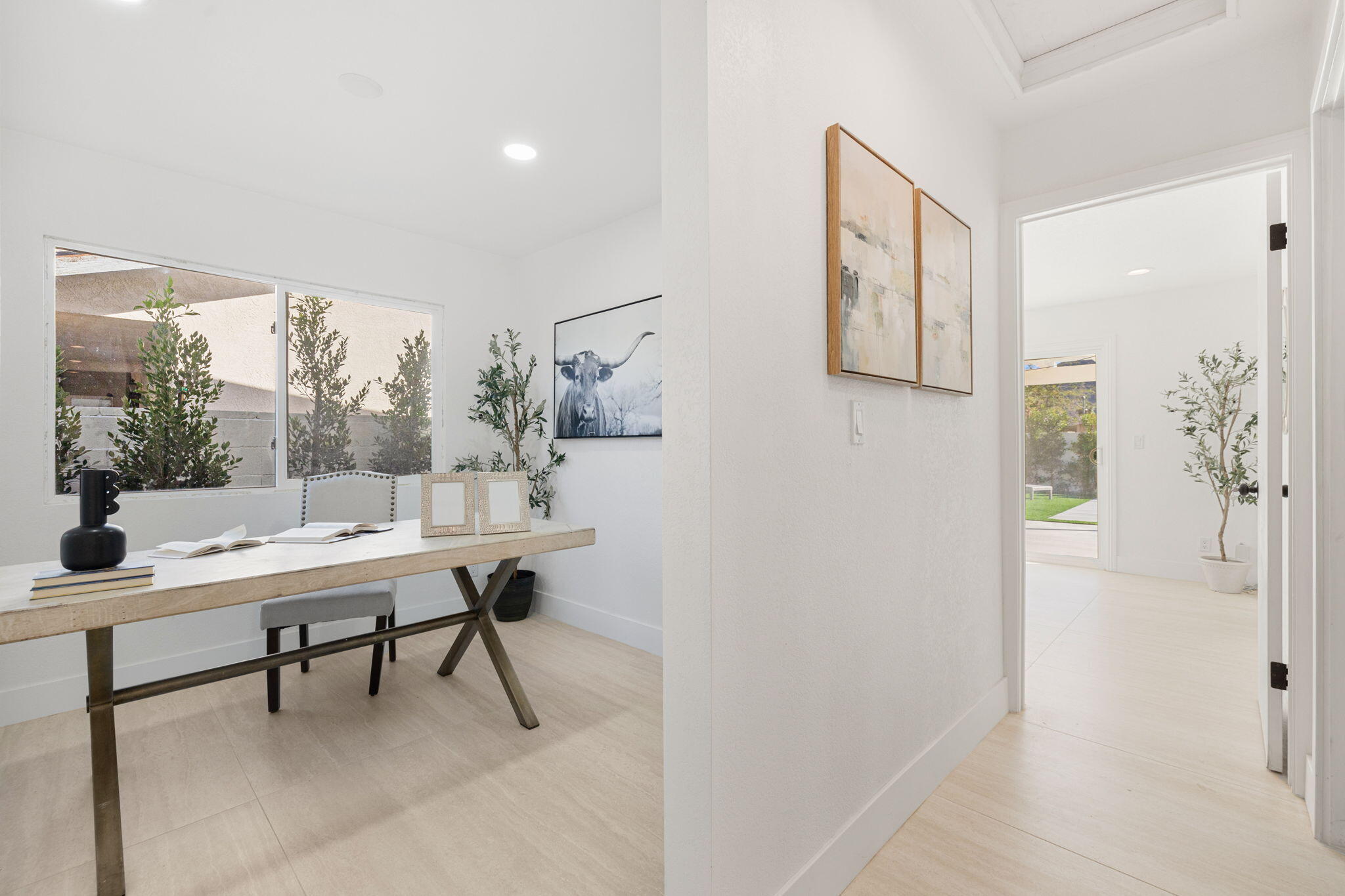 53770 Avenida Obregon La Quinta, CA 92253 - Photo 15 of 36 a view of a workspace with furniture and a window