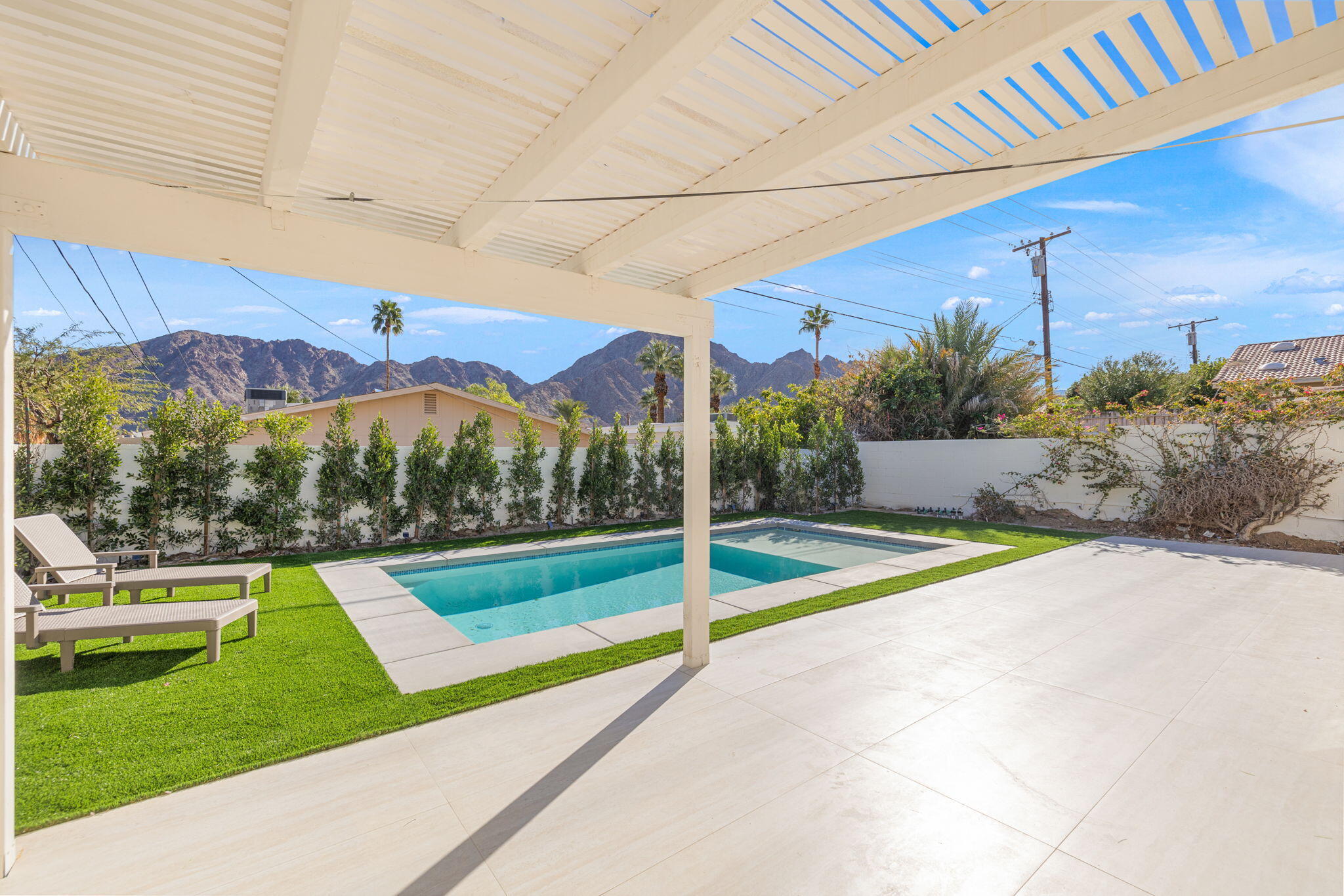 53770 Avenida Obregon La Quinta, CA 92253 - Photo 2 of 36 a view of outdoor space deck and mountain view