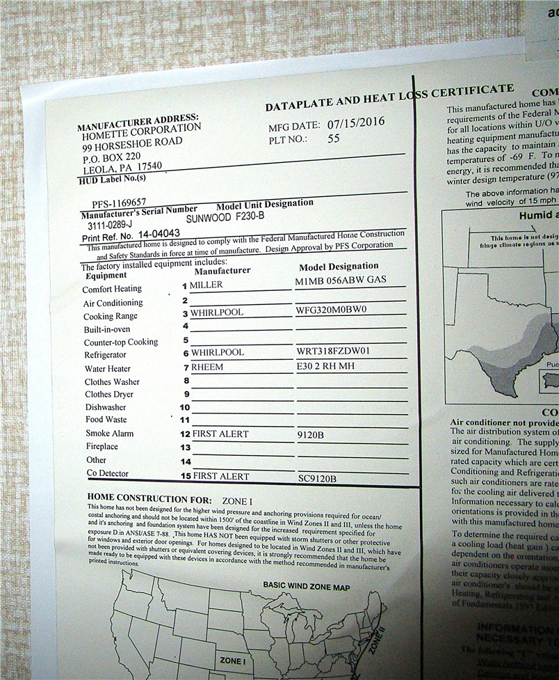 40 Leisure Way Coventry, RI 02816 - Photo 31 of 31 Mfg. information