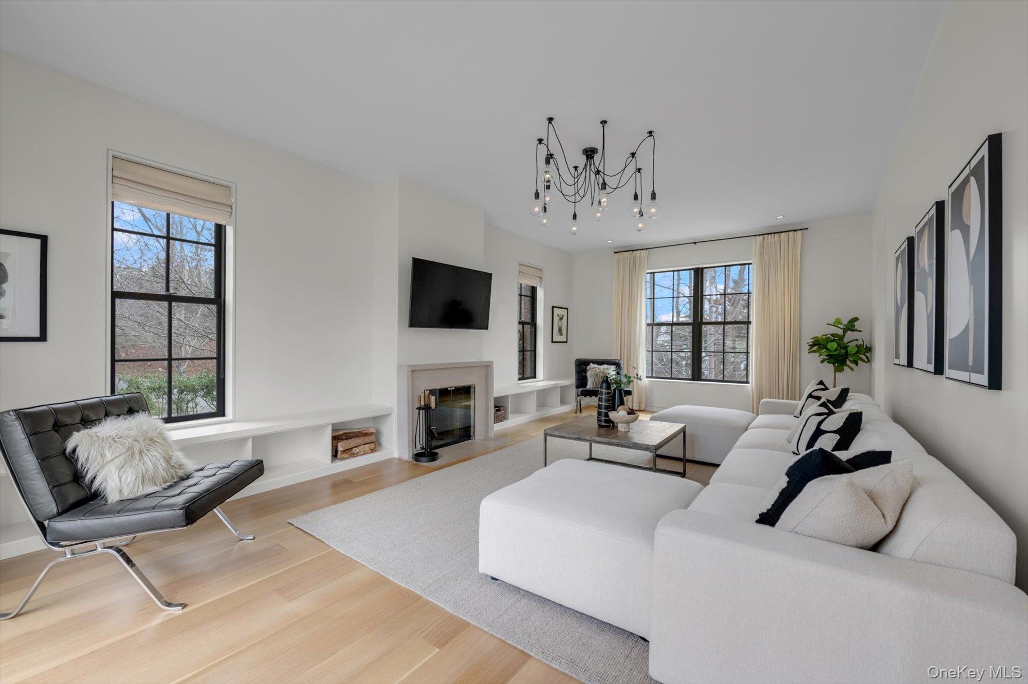 217 Sands Point Road Sands Point, NY 11050 - Photo 15 of 39 a living room with furniture and a flat screen tv