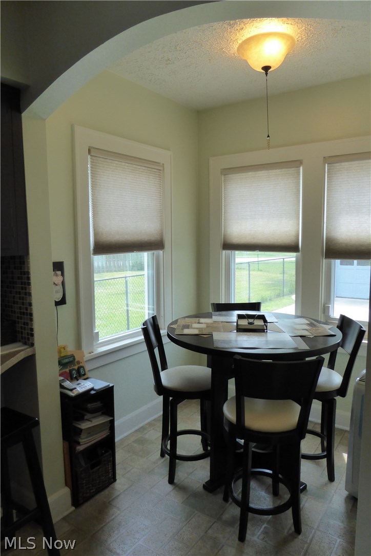 496 Babbitt Road Euclid, OH 44123 - Photo 9 of 31 Separate Dining Nook Surrounded by Windows Under an Arched Doorway!