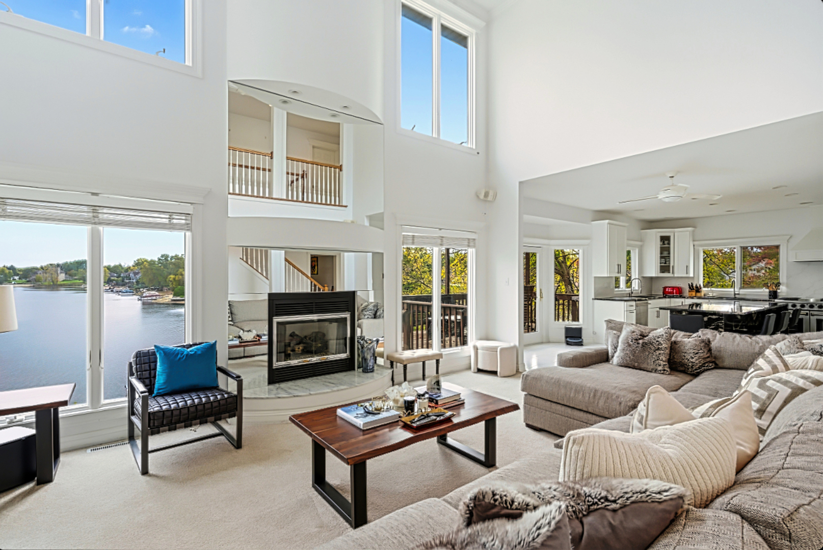 220 Santos Avenue Minooka, IL 60447 - Photo 11 of 46 a living room with furniture and a fireplace
