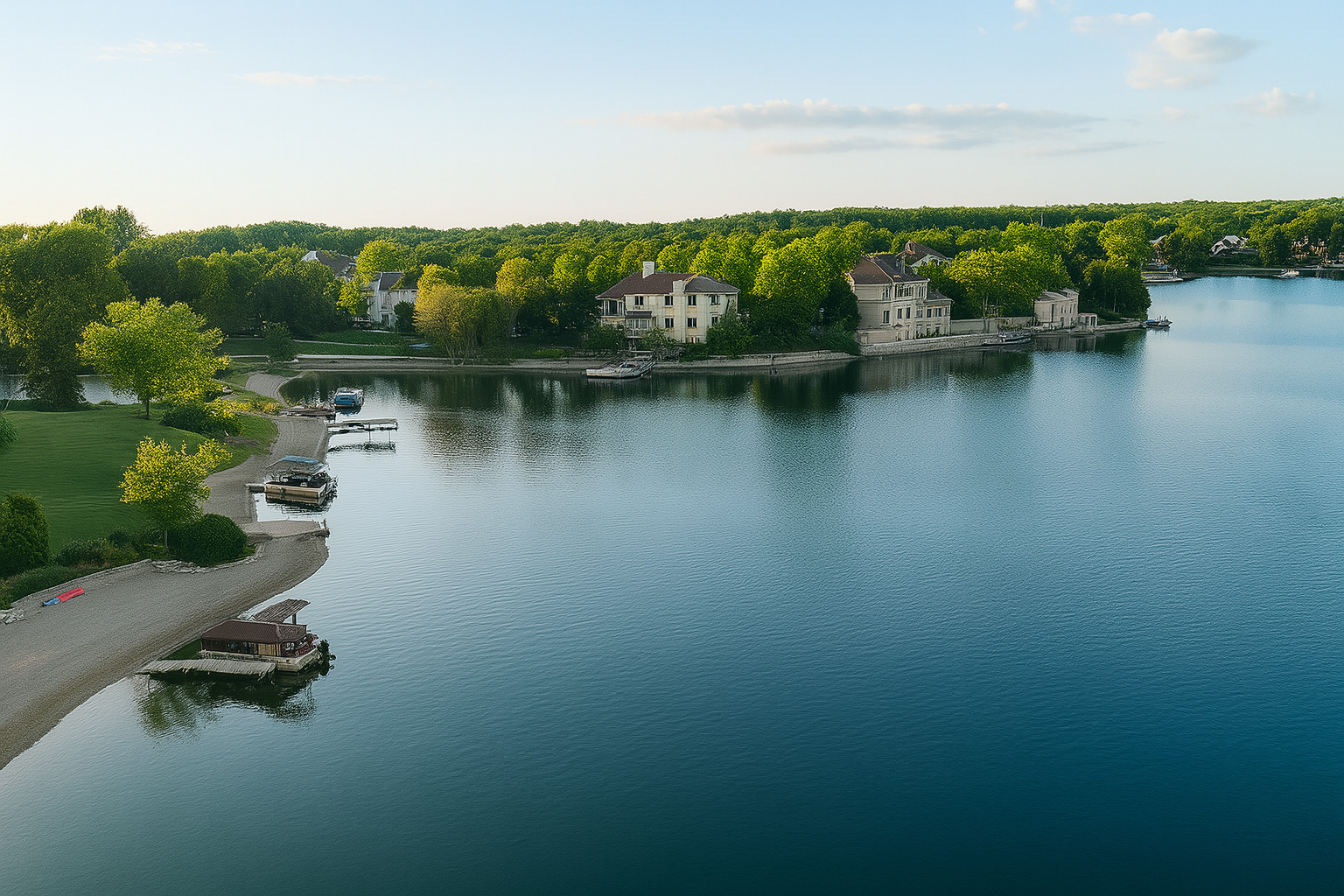 220 Santos Avenue Minooka, IL 60447 - Photo 45 of 46 a view of a lake with a houses