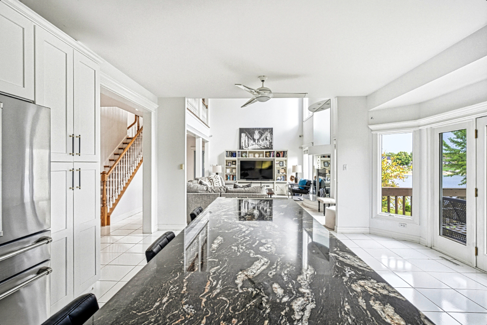 220 Santos Avenue Minooka, IL 60447 - Photo 9 of 46 a living room with furniture and a fireplace