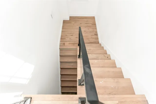 a view of a terrace from a balcony