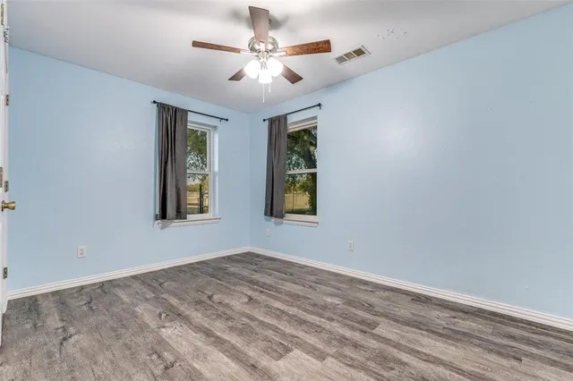 a view of a livingroom with a window