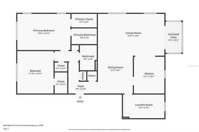 $262,500 | 6070 80th Street North, Unit 215, St. Petersburg, FL 33709