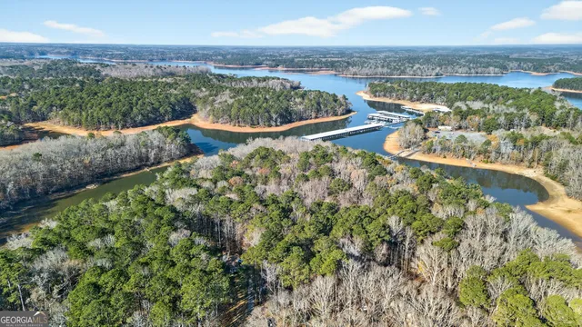 a view of a lake and outdoor space