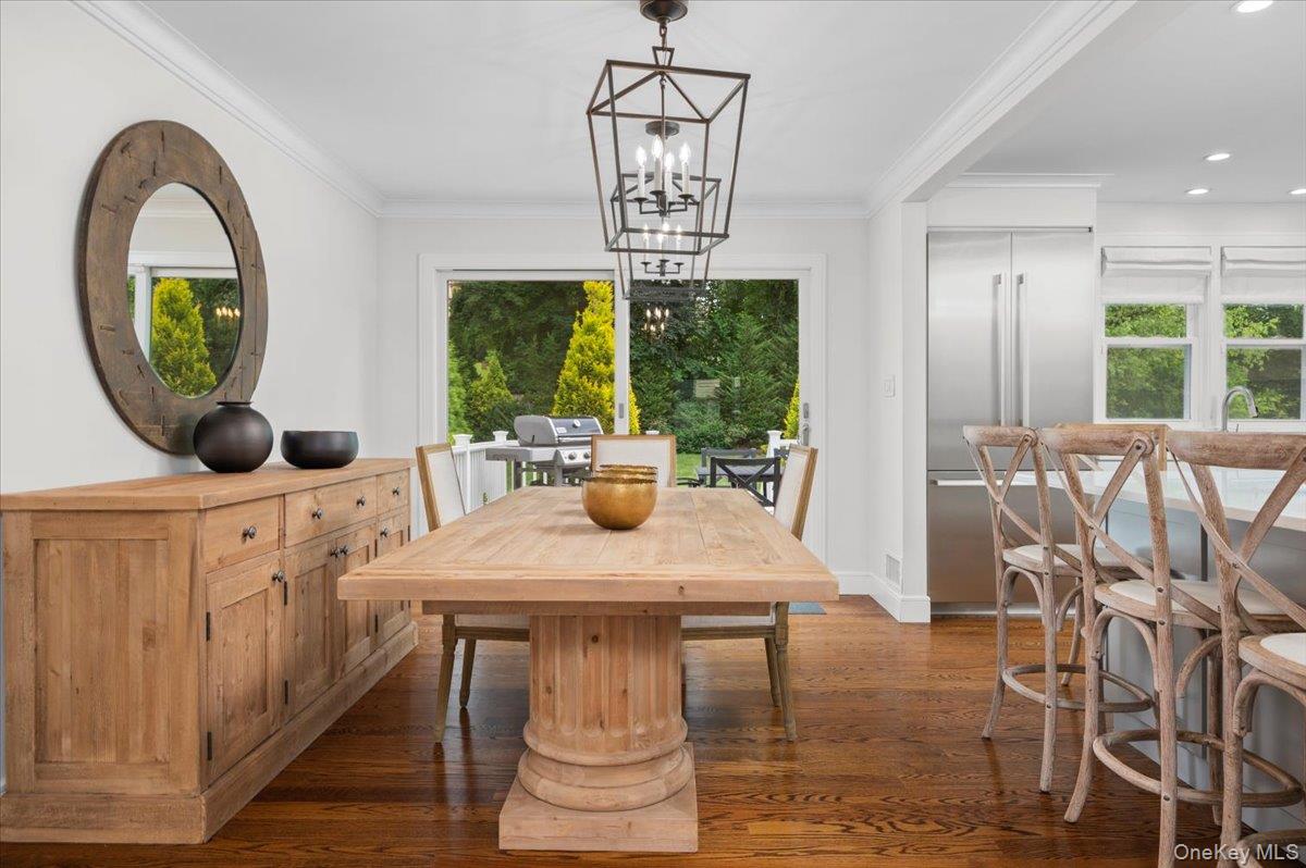 33 Temple Street Harrison, NY 10528 - Photo 17 of 31 a view of a dining room with furniture window and outside view