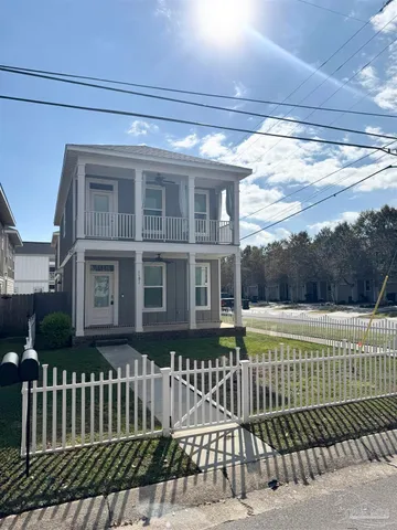 a front view of a house