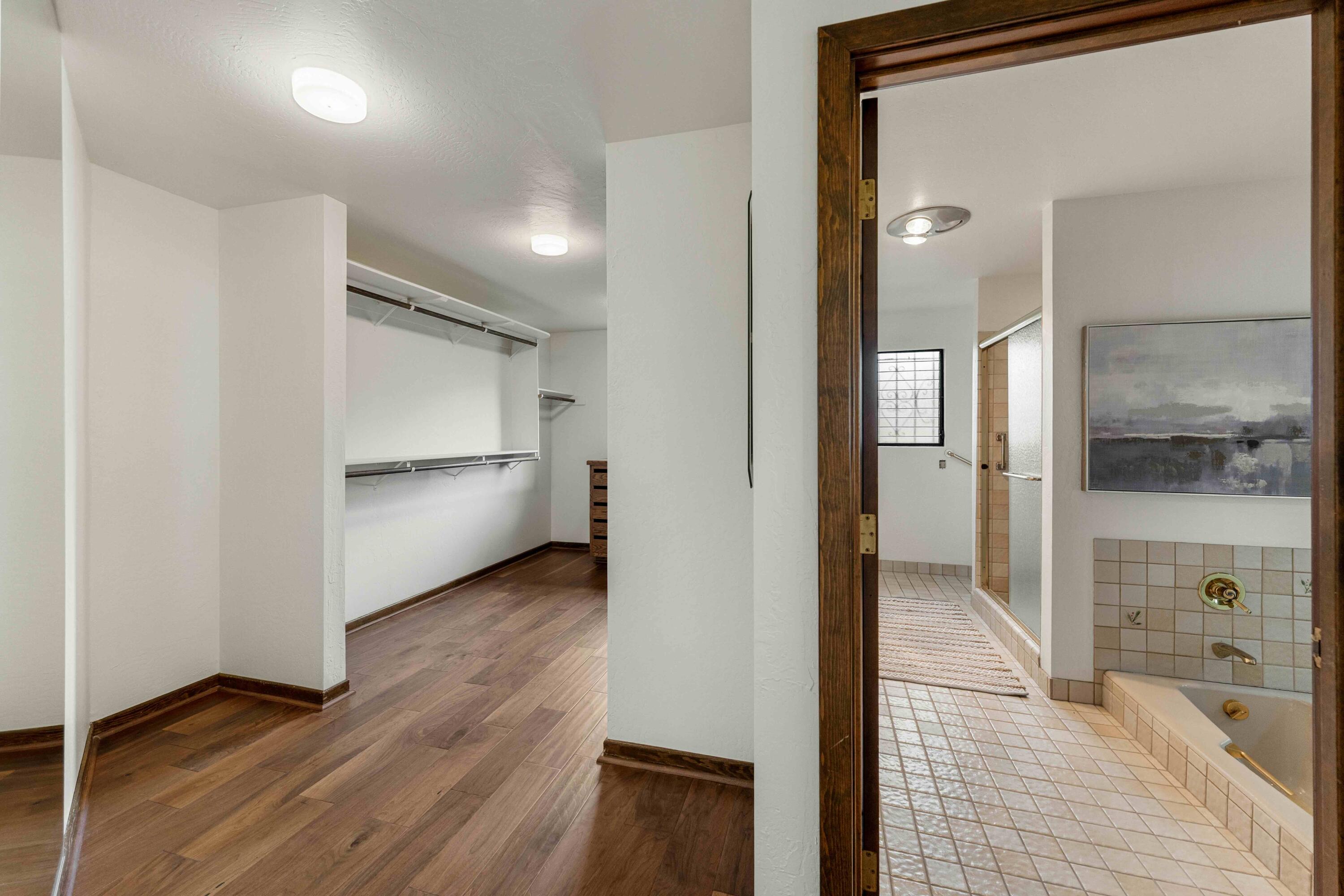 530 Barker Pass Road Santa Barbara, CA 93108 - Photo 29 of 77 Primary closet & bath