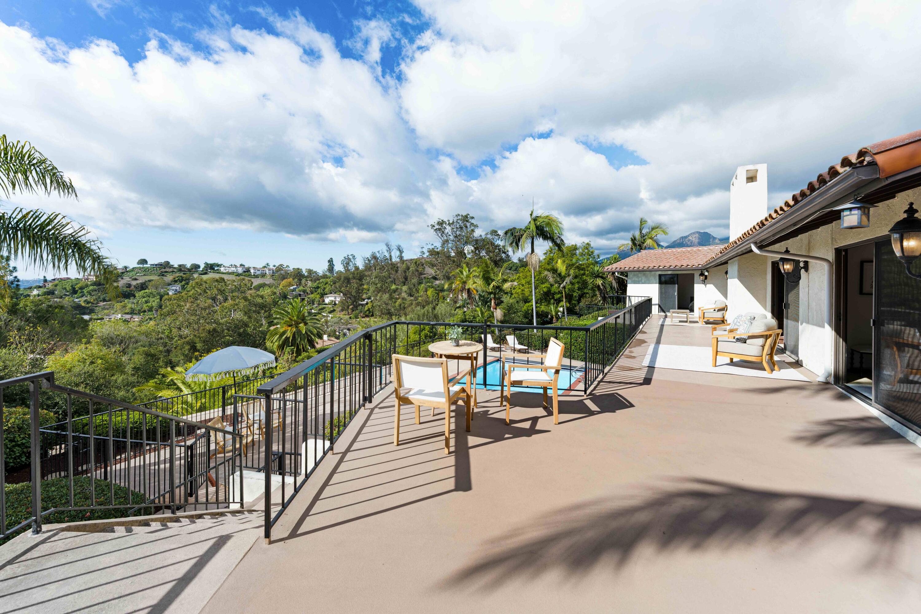 530 Barker Pass Road Santa Barbara, CA 93108 - Photo 36 of 77 Upper terrace - 530 Barker Pass Rd
