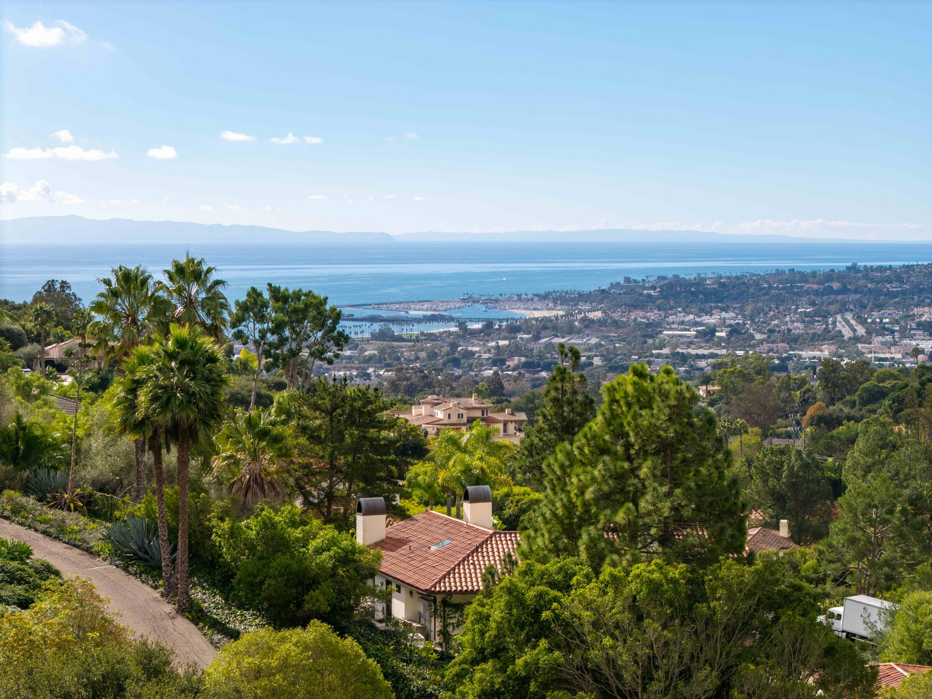 530 Barker Pass Road Santa Barbara, CA 93108 - Photo 60 of 77 Aerial harbor views - 530 Barker Pass
