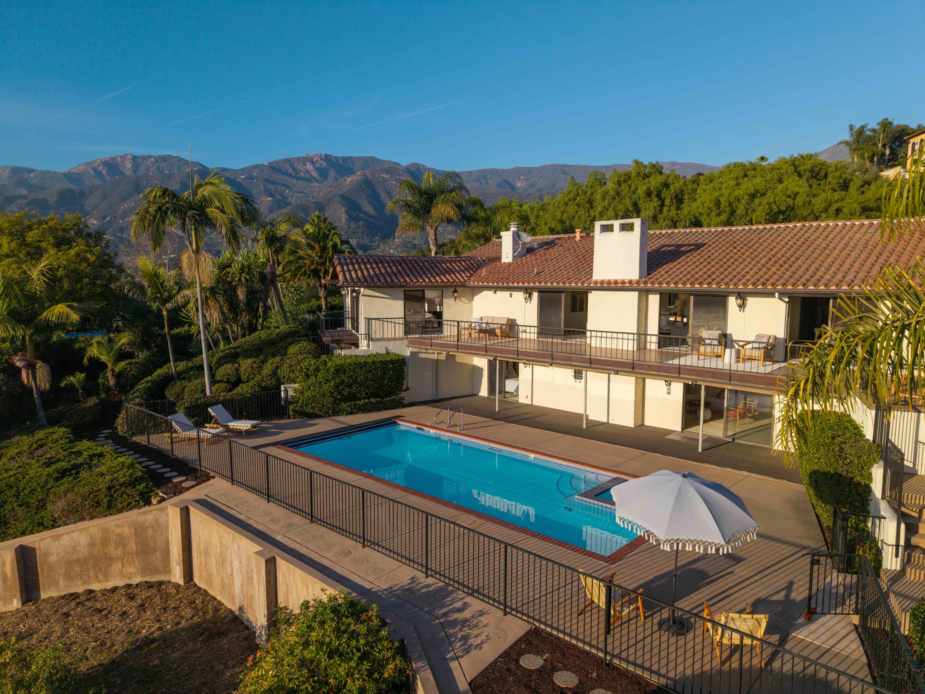 530 Barker Pass Road Santa Barbara, CA 93108 - Photo 64 of 77 Aerial back - 530 Barker Pass Rd