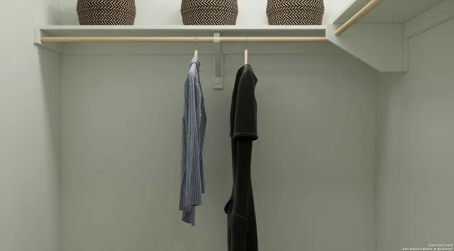 a view of walk in closet