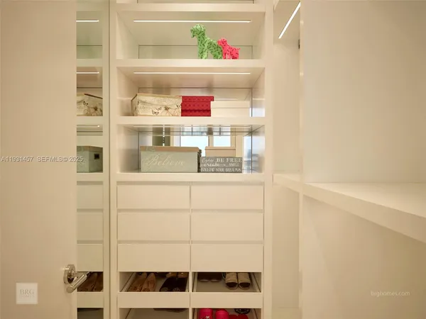 a view of an empty room