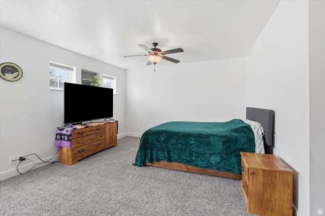1024 South 270 West Logan, UT 84321 - Photo 16 of 37 Bedroom featuring carpet and a ceiling fan